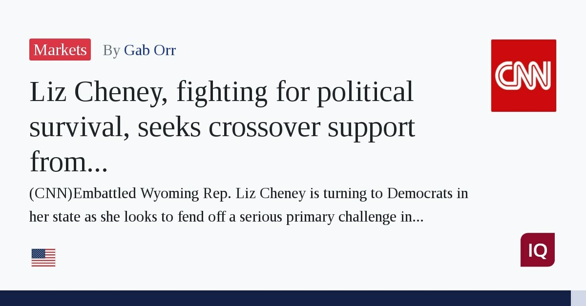 Liz Cheney, who is battling for political survival, is seeking cross-party support from Wyoming Democrats