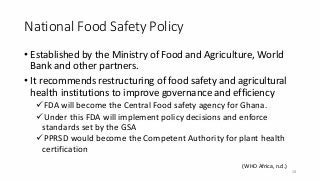 Restructuring the food program at the FDA