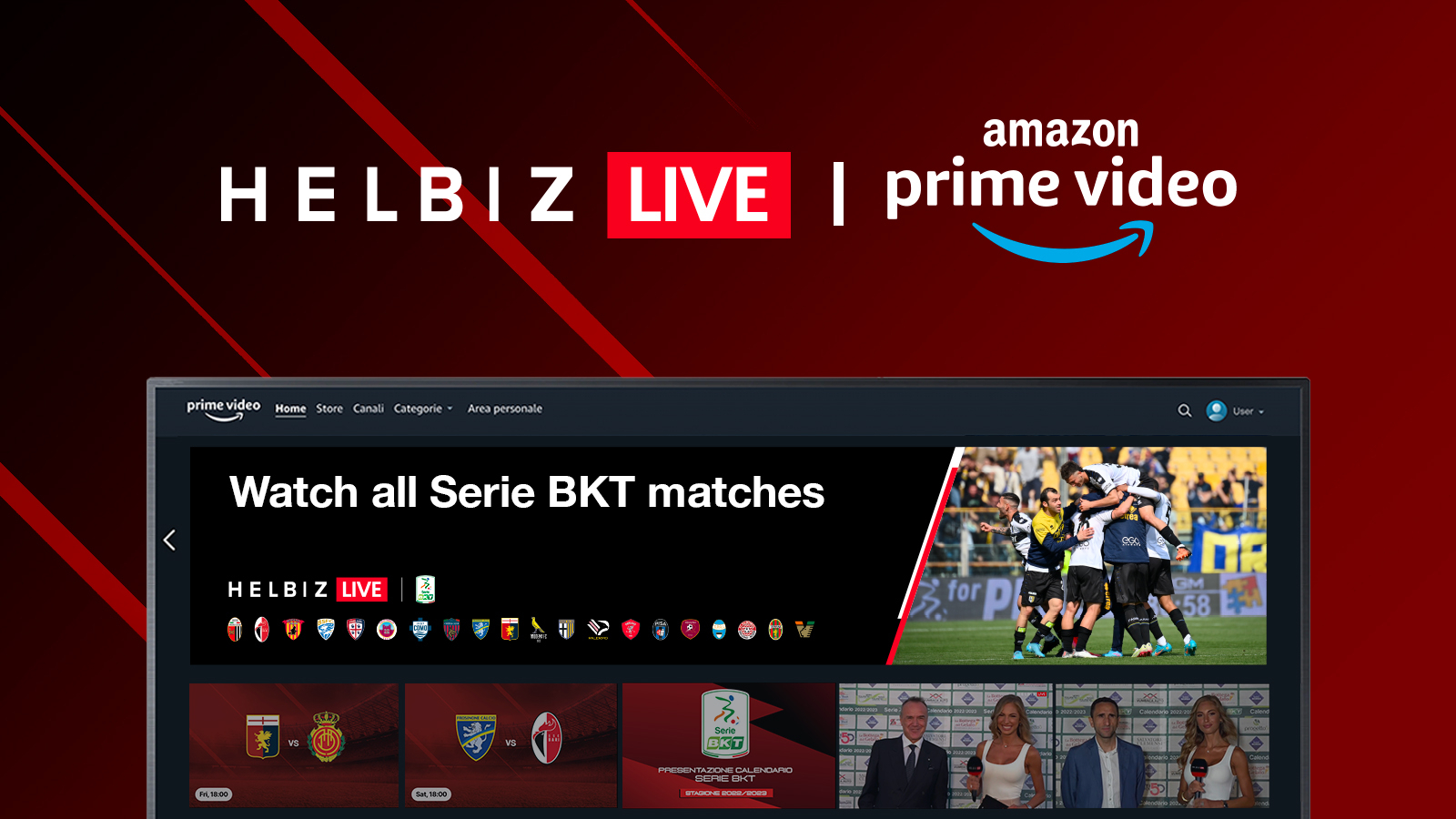 Italia's BKT Series in Helbiz Live is available on Amazon Prime Video