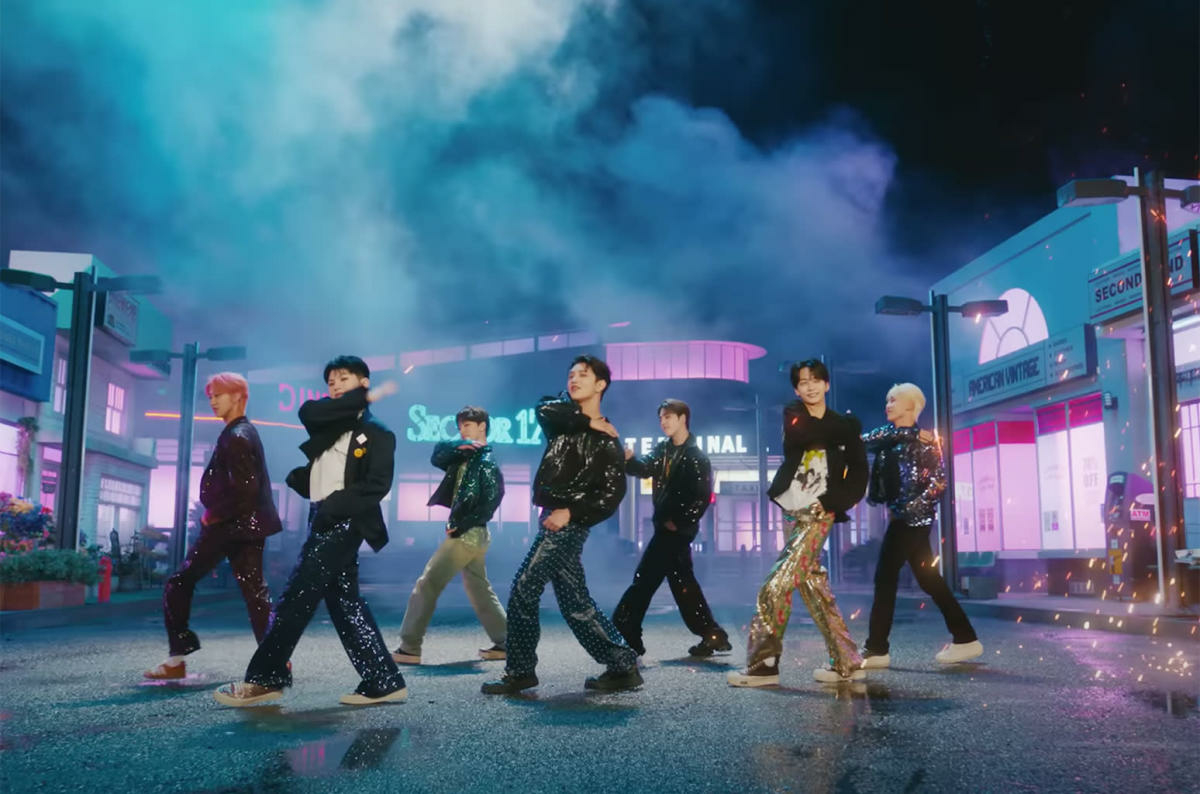 SEVENTEEN conquers a glittering city in the "_WORLD" music video.