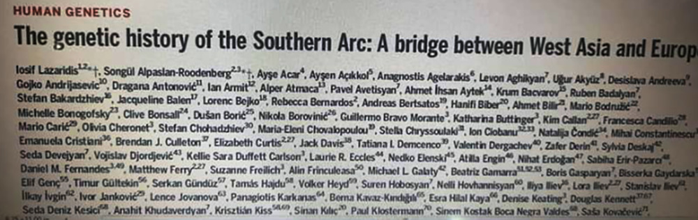The Genetic History of the Southern Arc: A Bridge Between Western Asia and Europe