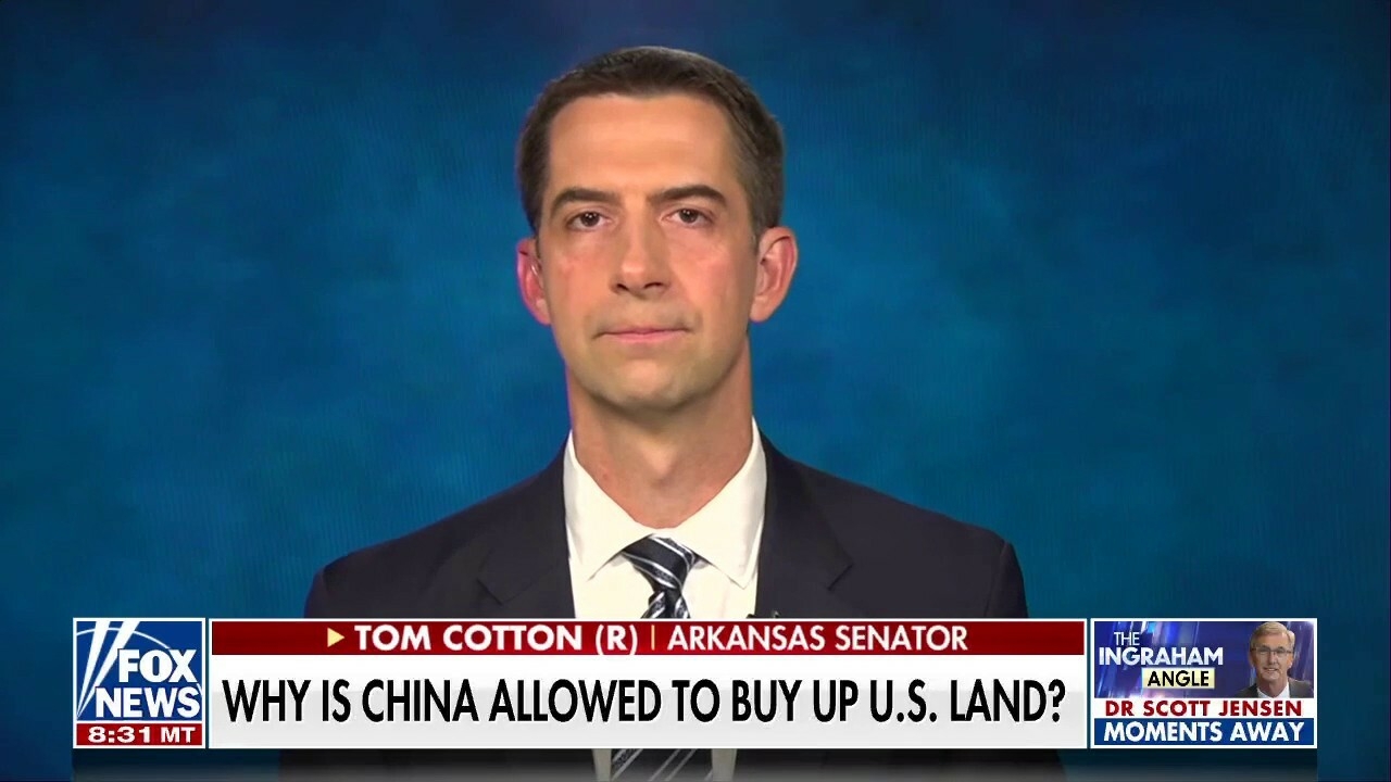 Tom Cotton: China shouldn't be allowed to buy agricultural land in the United States