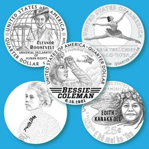 United States Mint Announces Designs for 2023 American Women's Quarters™ Coins