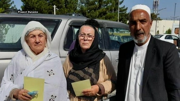 3 The Americans returned to the United States after hiding from the Taliban for more than a year